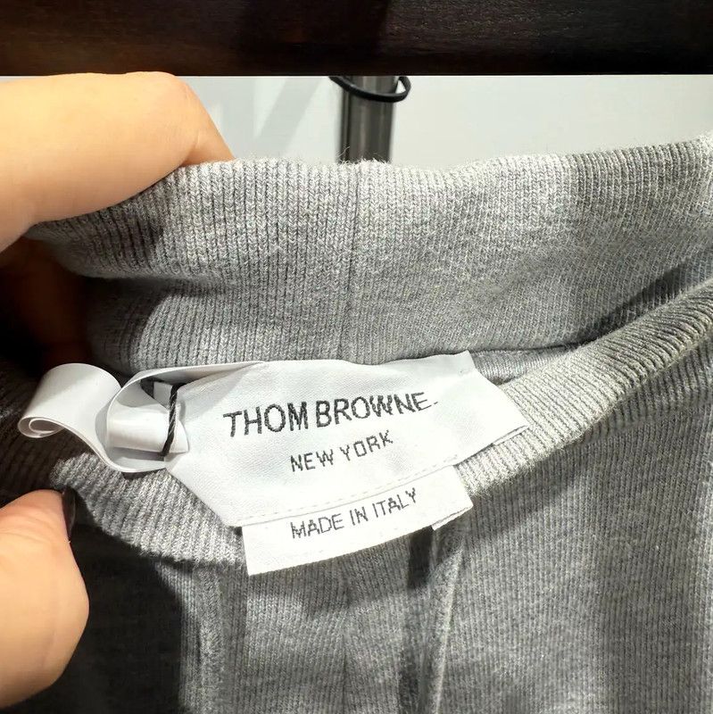 Thom Browne Thom Browne Gray Casual Pants for Men 0089 Size US 27 - 3 Thumbnail