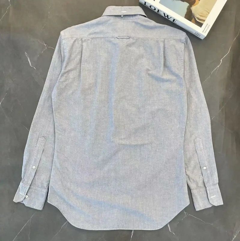 Thom Browne Thom Browne Light Blue Long Sleeve Shirt 0089 Size US M / EU 48-50 / 2 - 2 Thumbnail