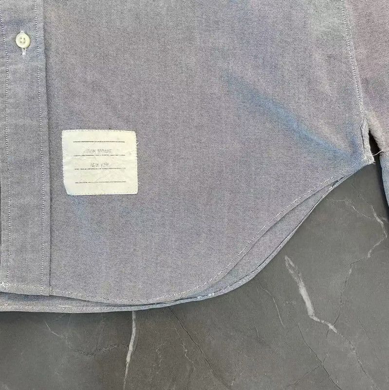 Thom Browne Thom Browne Light Blue Long Sleeve Shirt 0089 Size US M / EU 48-50 / 2 - 4 Thumbnail