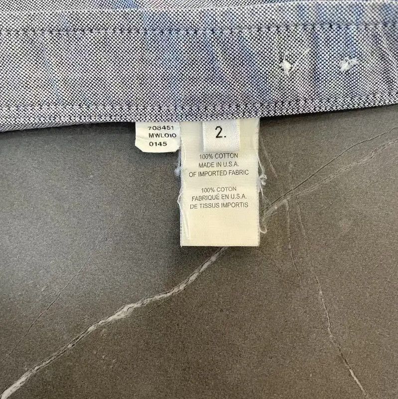 Thom Browne Thom Browne Light Blue Long Sleeve Shirt 0089 Size US M / EU 48-50 / 2 - 7 Thumbnail