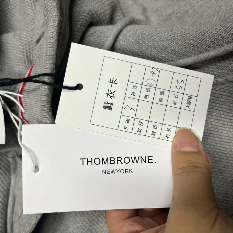 Thom Browne Thom Browne Gray Cotton Men's Shorts 0089 Size US 34 / EU 50 - 4 Thumbnail