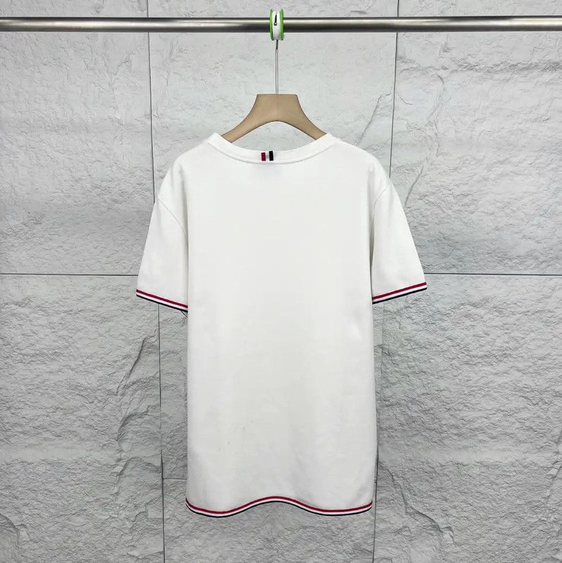 Thom Browne Thom Browne White Cotton Men's T-shirt 0089 Size US M / EU 48-50 / 2 - 2 Thumbnail