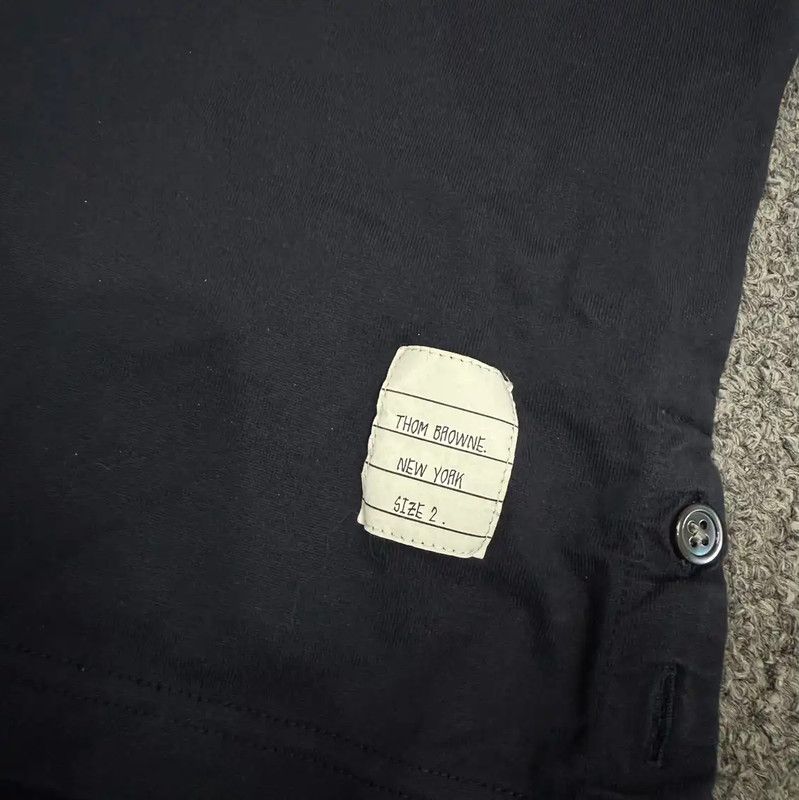 Thom Browne Thom Browne Men's Blue Cotton T-Shirt 0089 Size US M / EU 48-50 / 2 - 3 Thumbnail
