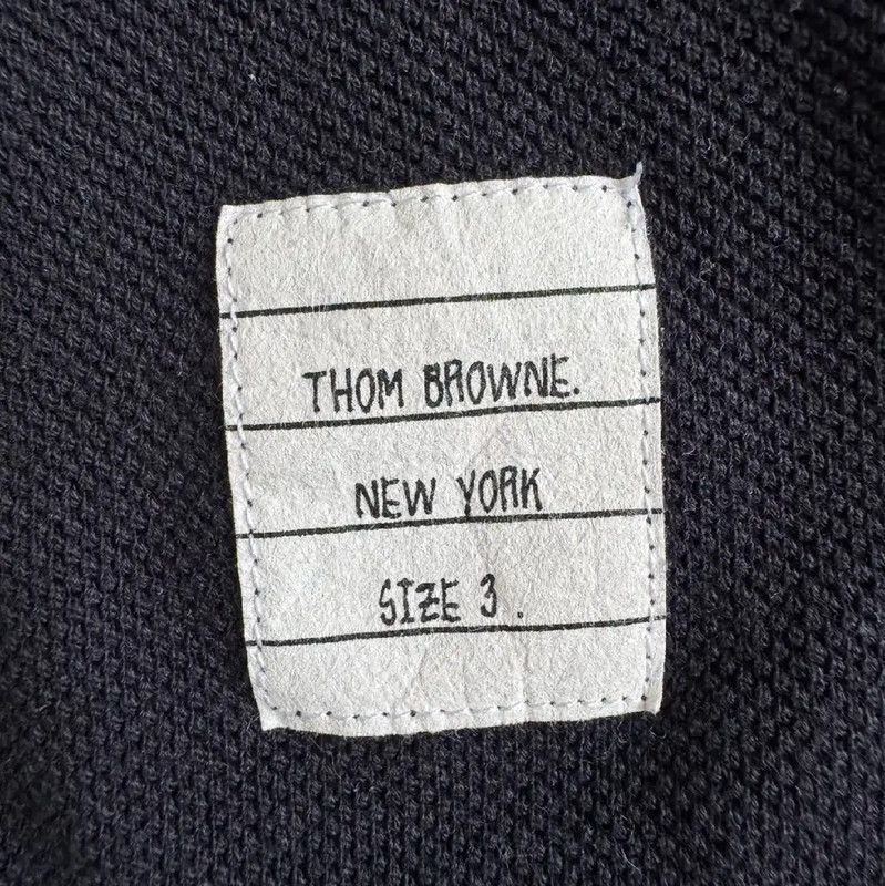 Thom Browne Thom Browne Black Men's T-Shirt Large Size 0089 Size US L / EU 52-54 / 3 - 5 Thumbnail