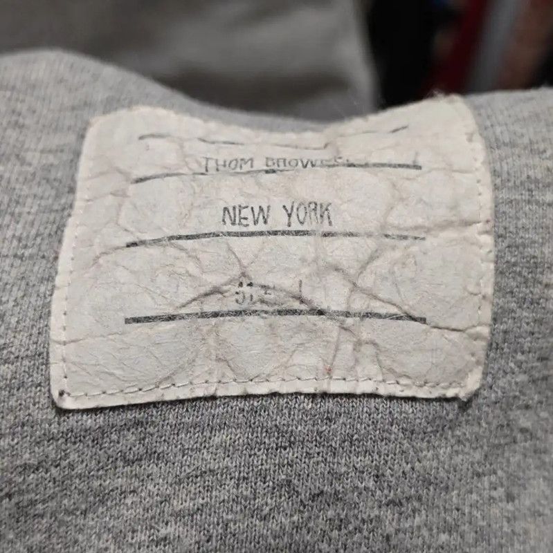 Thom Browne Thom Browne Men's Gray Cotton Sweatpants 0089 Size US 26 / EU 42 - 6 Thumbnail