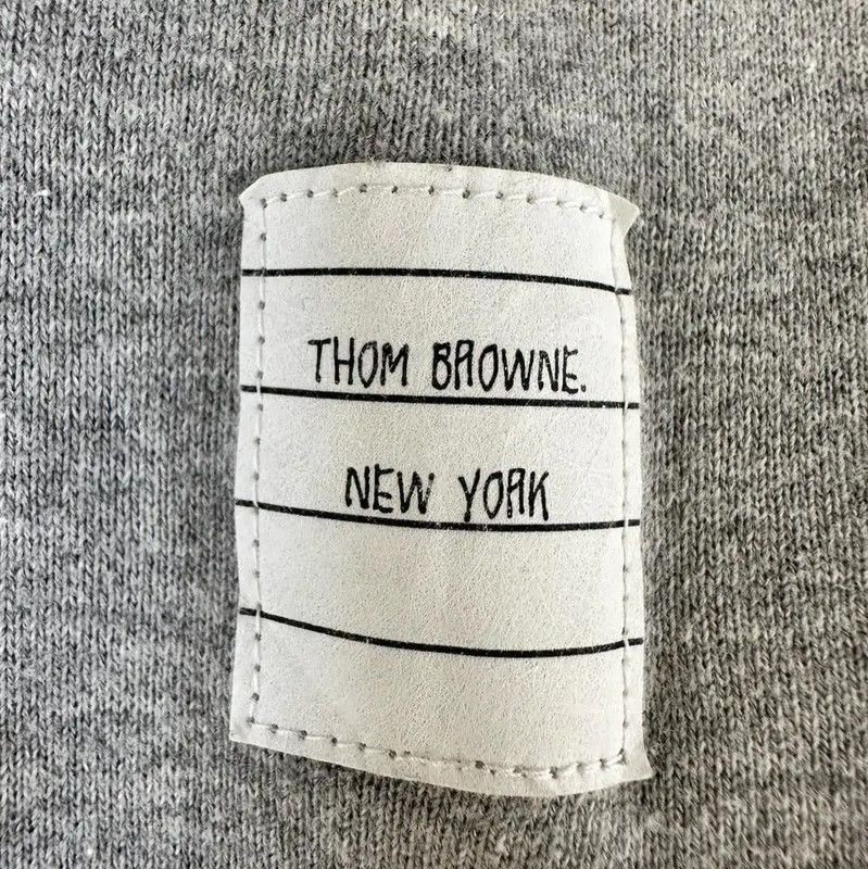 Thom Browne Thom Browne Gray Cotton Striped Casual Pants 0089 Size US 32 / EU 48 - 8 Thumbnail