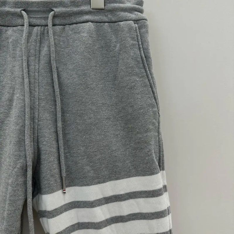 Thom Browne Thom Browne Gray Cotton Striped Casual Pants 0089 Size US 32 / EU 48 - 3 Thumbnail