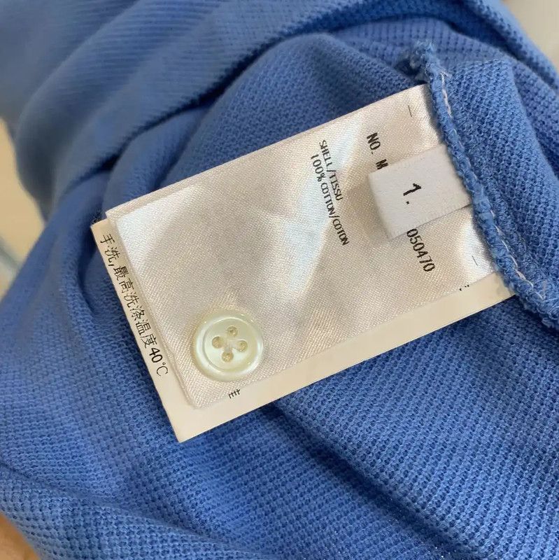 Thom Browne Thom Browne Blue Cotton Short Sleeve Polo 0089 Size US M / EU 48-50 / 2 - 6 Thumbnail