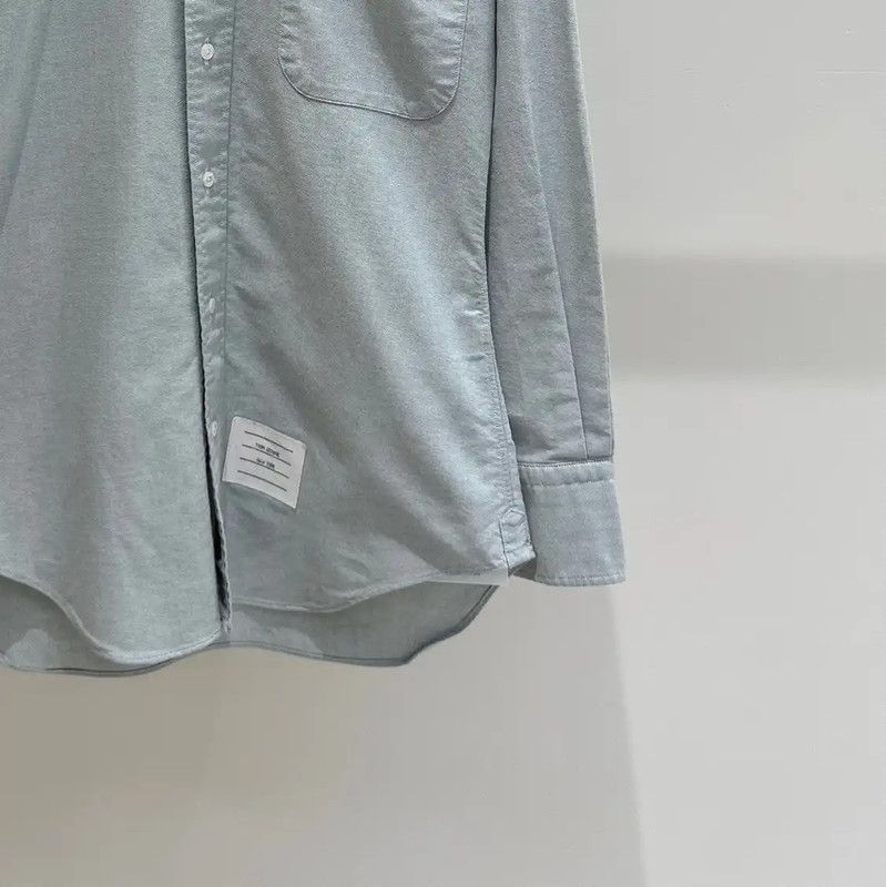 Thom Browne Thom Browne Gray Cotton Long Sleeve Shirt 0089 Size US XXS / EU 40 - 2 Thumbnail