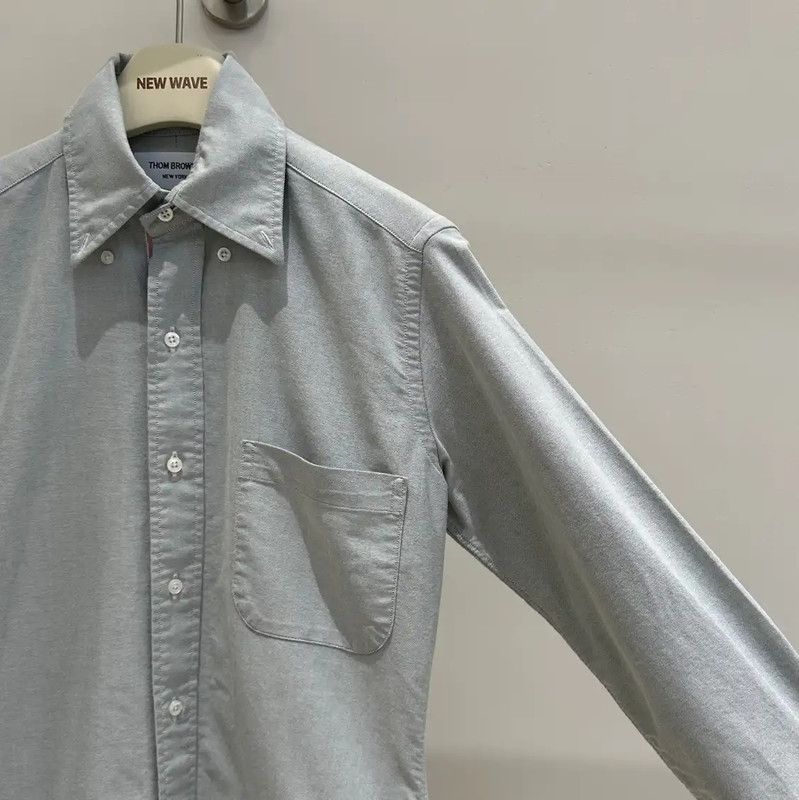 Thom Browne Thom Browne Gray Cotton Long Sleeve Shirt 0089 Size US XXS / EU 40 - 3 Thumbnail