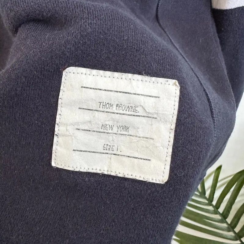Thom Browne Thom Browne Navy Cotton Men's Long Sleeve Sweatshirt 0089 Size US XXS / EU 40 - 4 Thumbnail