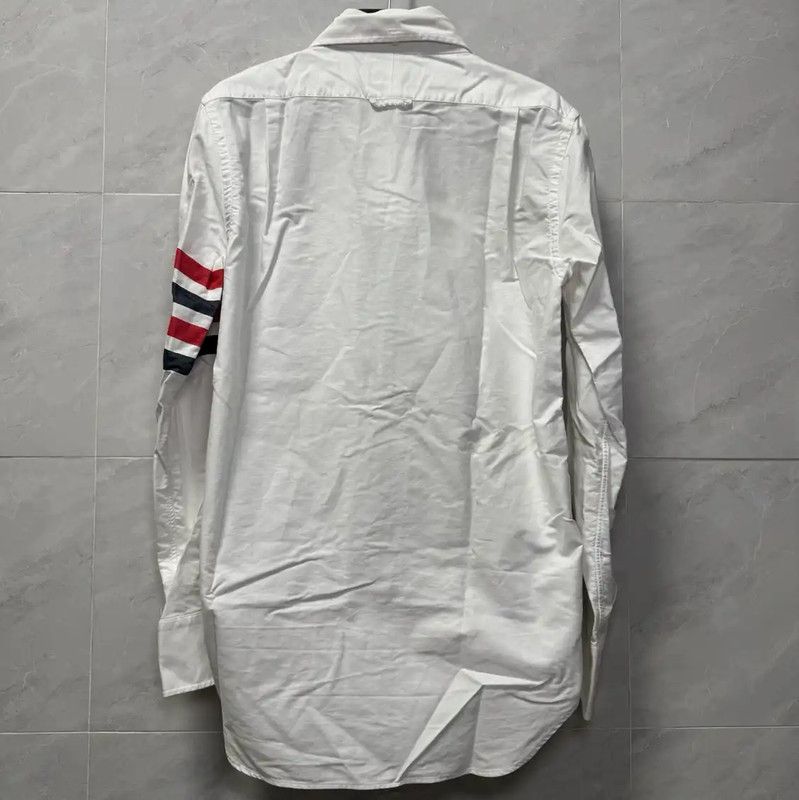 Thom Browne Thom Browne White Long Sleeve Shirt 0089 Size US S / EU 44-46 / 1 - 2 Thumbnail