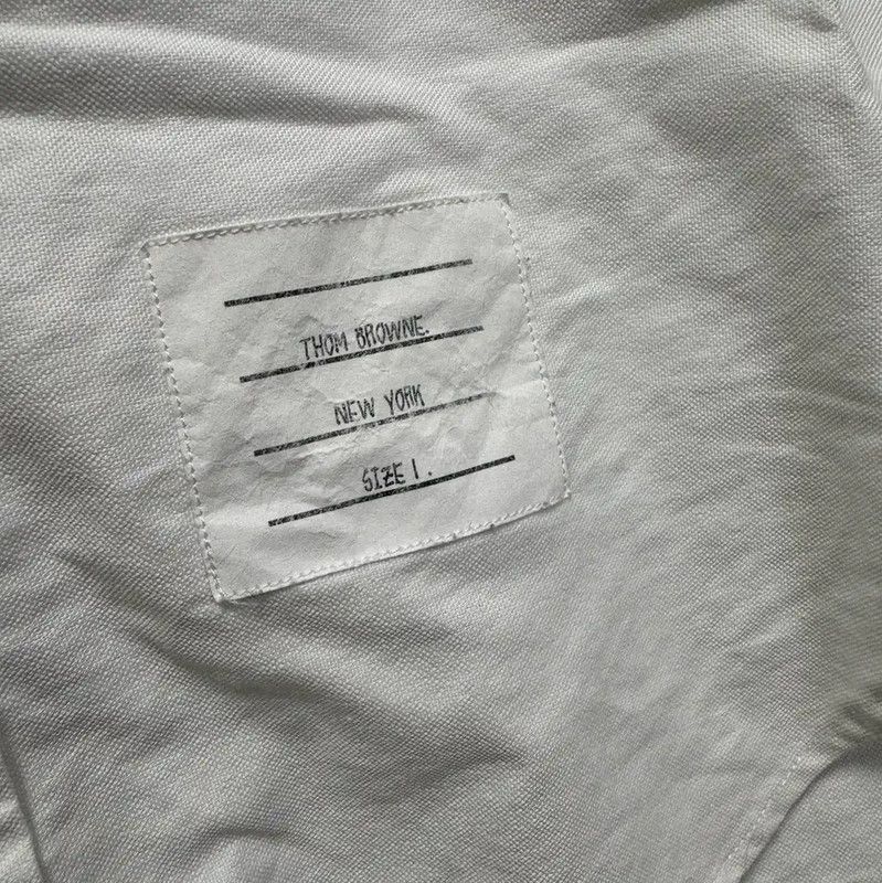 Thom Browne Thom Browne White Long Sleeve Shirt 0089 Size US S / EU 44-46 / 1 - 3 Thumbnail
