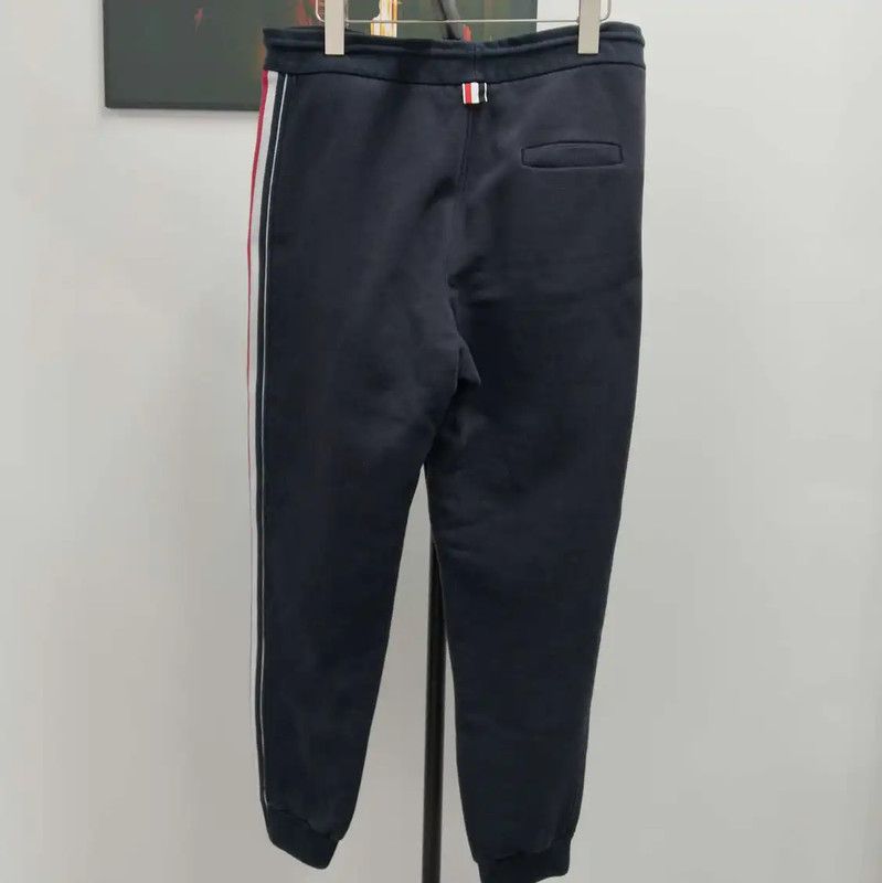 Thom Browne Thom Browne Men's Navy Cotton Casual Pants 0089 Size US 34 / EU 50 - 2 Thumbnail