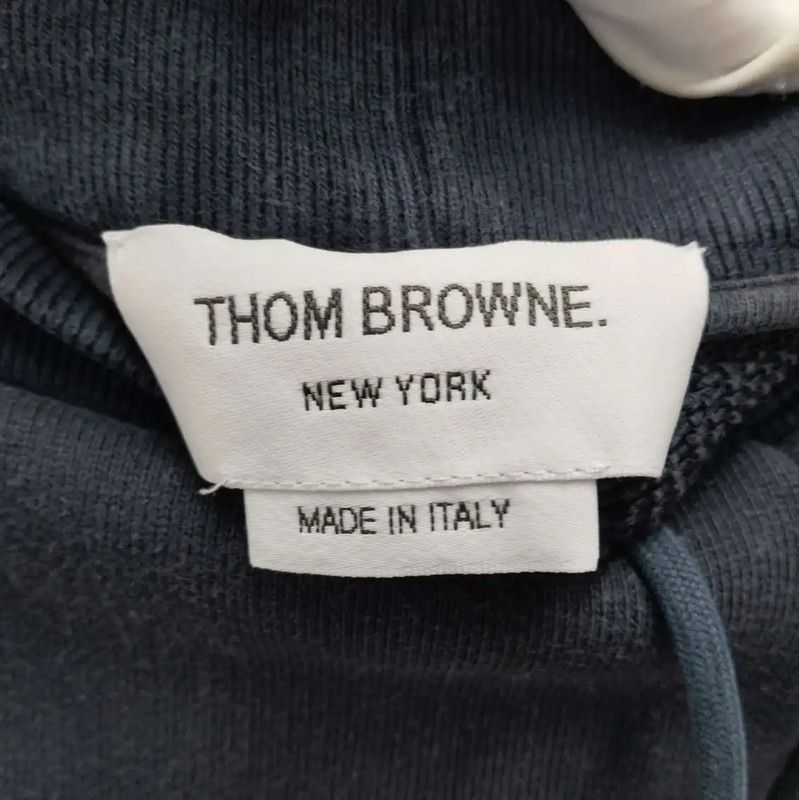 Thom Browne Thom Browne Men's Navy Cotton Casual Pants 0089 Size US 34 / EU 50 - 3 Thumbnail
