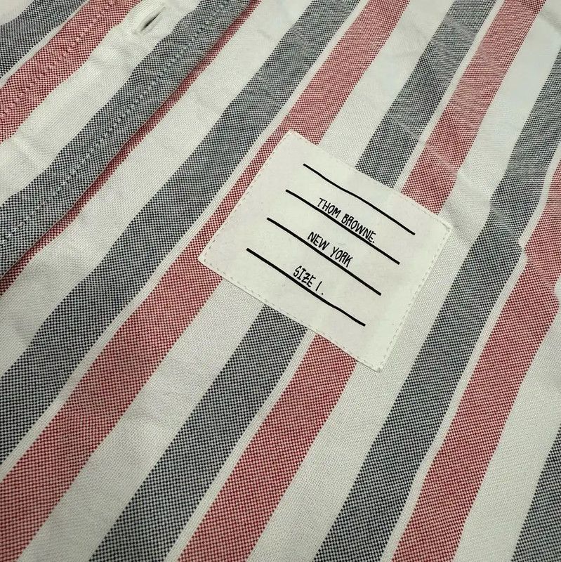 Thom Browne Thom Browne Multicolor Striped Cotton Shirt 0089 Size US S / EU 44-46 / 1 - 3 Thumbnail