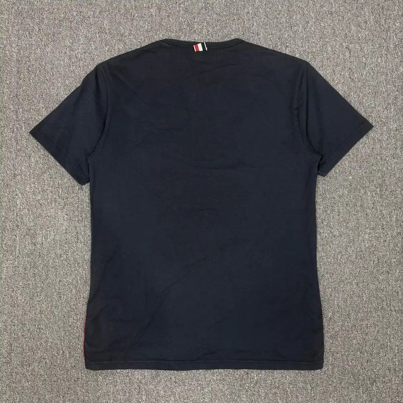 Thom Browne Thom Browne Men's Cotton T-Shirt in Black 0089 Size US S / EU 44-46 / 1 - 2 Thumbnail