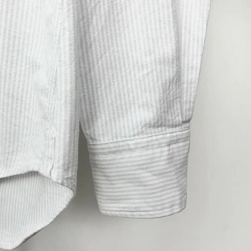 Thom Browne Thom Browne Striped White Long Sleeve Shirt 0089 Size US M / EU 48-50 / 2 - 3 Thumbnail