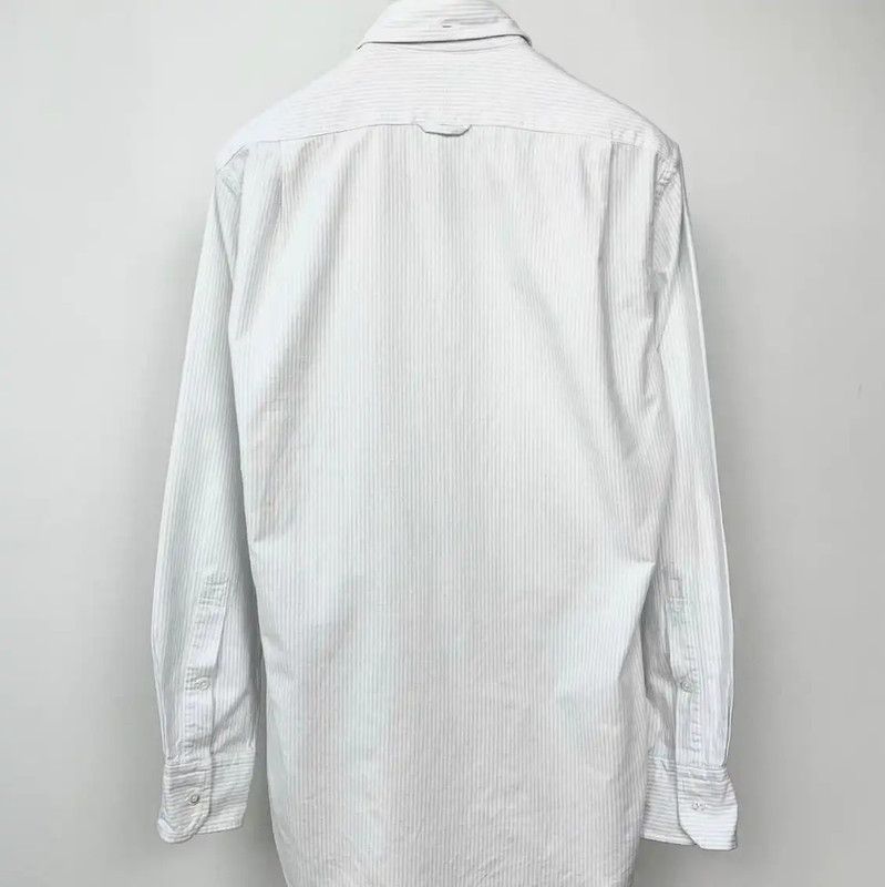 Thom Browne Thom Browne Striped White Long Sleeve Shirt 0089 Size US M / EU 48-50 / 2 - 2 Thumbnail