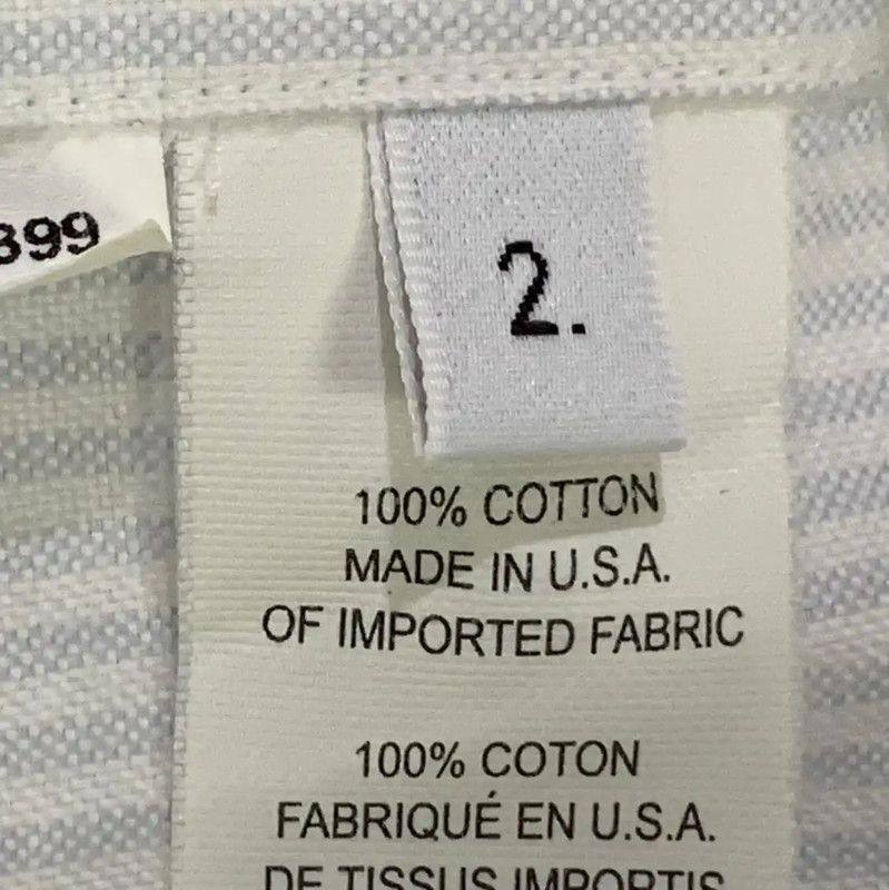 Thom Browne Thom Browne Striped White Long Sleeve Shirt 0089 Size US M / EU 48-50 / 2 - 7 Thumbnail