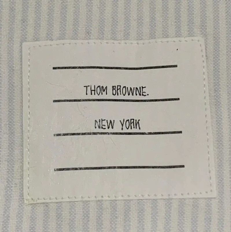 Thom Browne Thom Browne Striped White Long Sleeve Shirt 0089 Size US M / EU 48-50 / 2 - 8 Thumbnail
