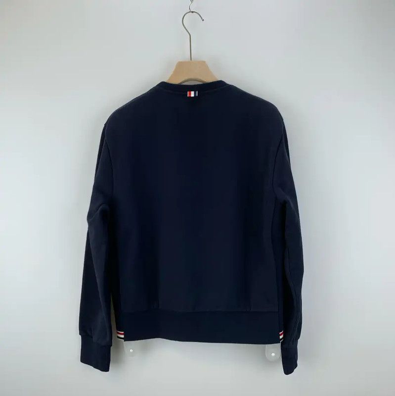 Thom Browne Thom Browne Blue Cotton Men's Sweatshirt 0089 Size US M / EU 48-50 / 2 - 2 Thumbnail