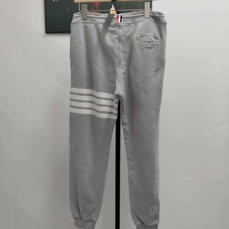 Thom Browne Thom Browne Gray Cotton Men's Casual Pants 0089 Size US 27 - 2 Thumbnail