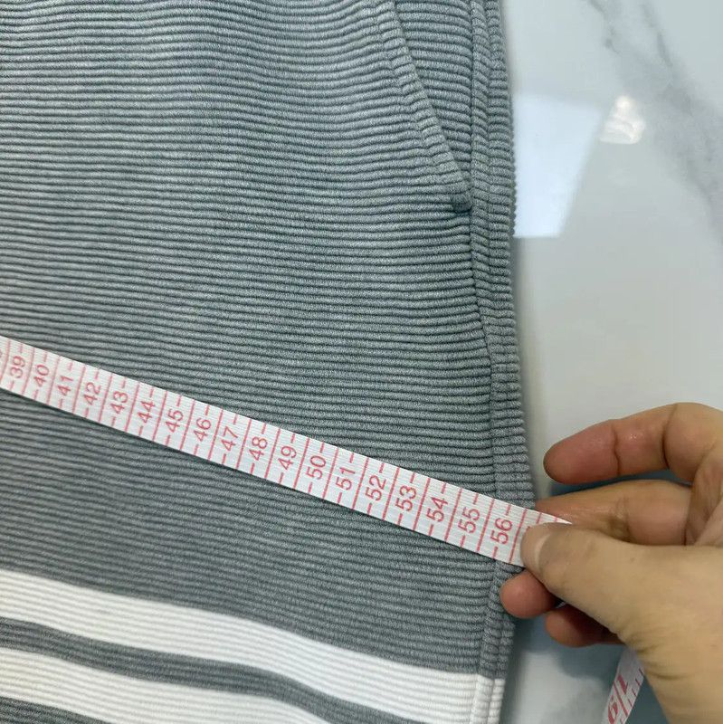 Thom Browne Thom Browne Men's Gray Striped Cotton Shorts 0089 Size US 32 / EU 48 - 8 Thumbnail