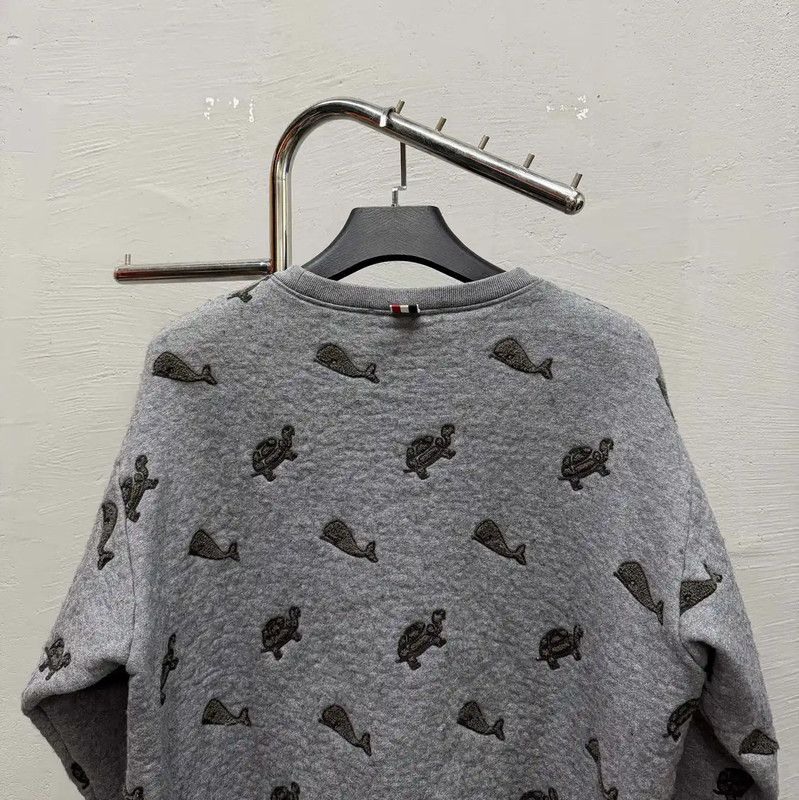 Thom Browne Thom Browne Gray Cotton Sweatshirt for Men 0089 Size US M / EU 48-50 / 2 - 4 Thumbnail