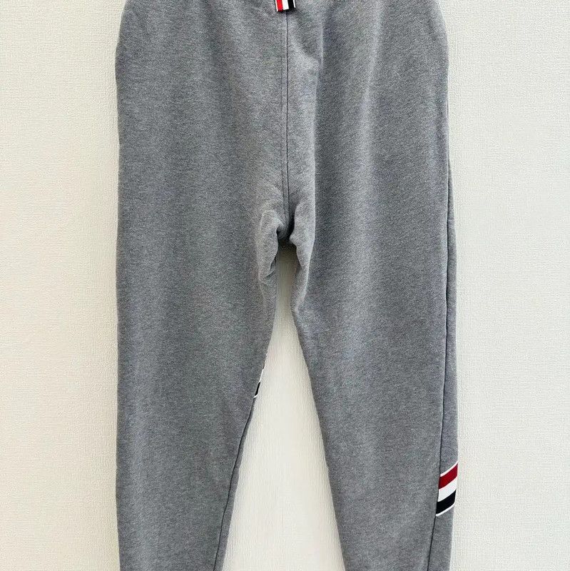 Thom Browne Thom Browne Gray Cotton Striped Casual Pants 0089 Size US 26 / EU 42 - 2 Thumbnail