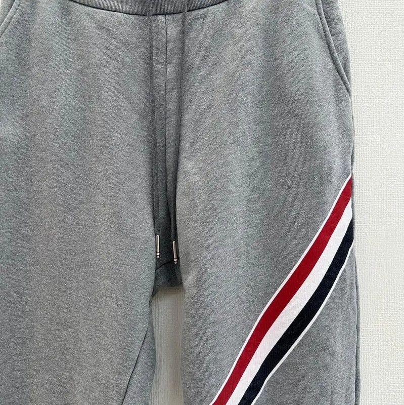 Thom Browne Thom Browne Gray Cotton Striped Casual Pants 0089 Size US 26 / EU 42 - 3 Thumbnail
