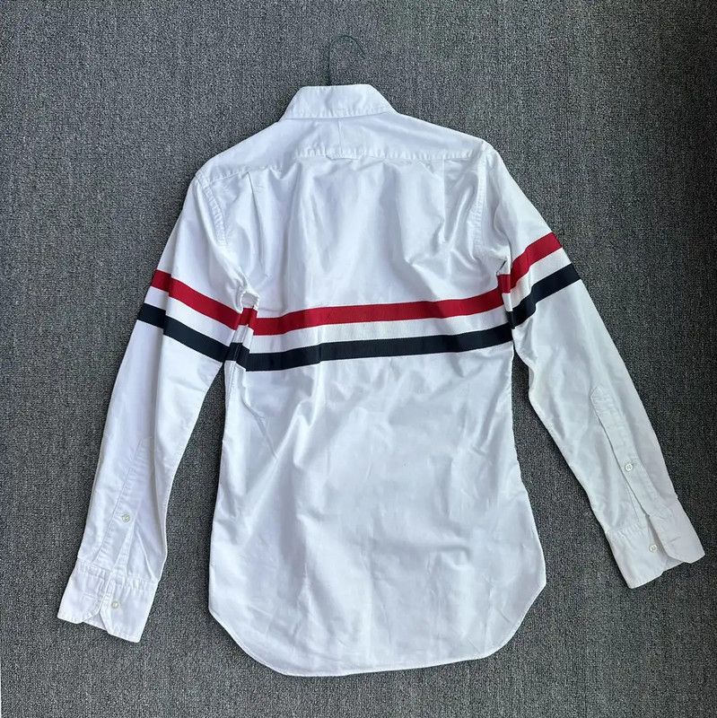 Thom Browne Thom Browne White Cotton Long Sleeve Shirt 0089 Size US S / EU 44-46 / 1 - 2 Thumbnail