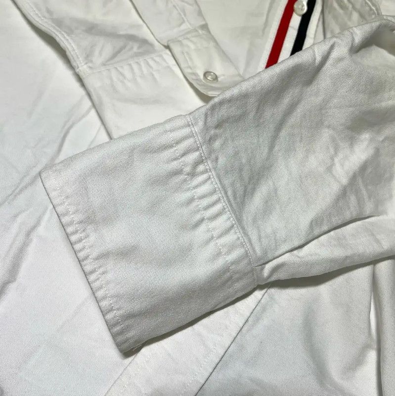 Thom Browne Thom Browne Men's White Cotton Dress Shirt 0089 Size US M / EU 48-50 / 2 - 5 Thumbnail