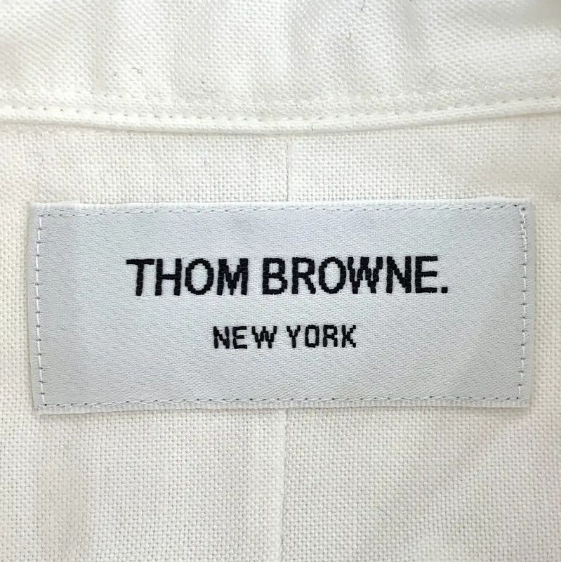 Thom Browne Thom Browne White Cotton Men's Shirt 0089 Size US XS / EU 42 / 0 - 6 Thumbnail