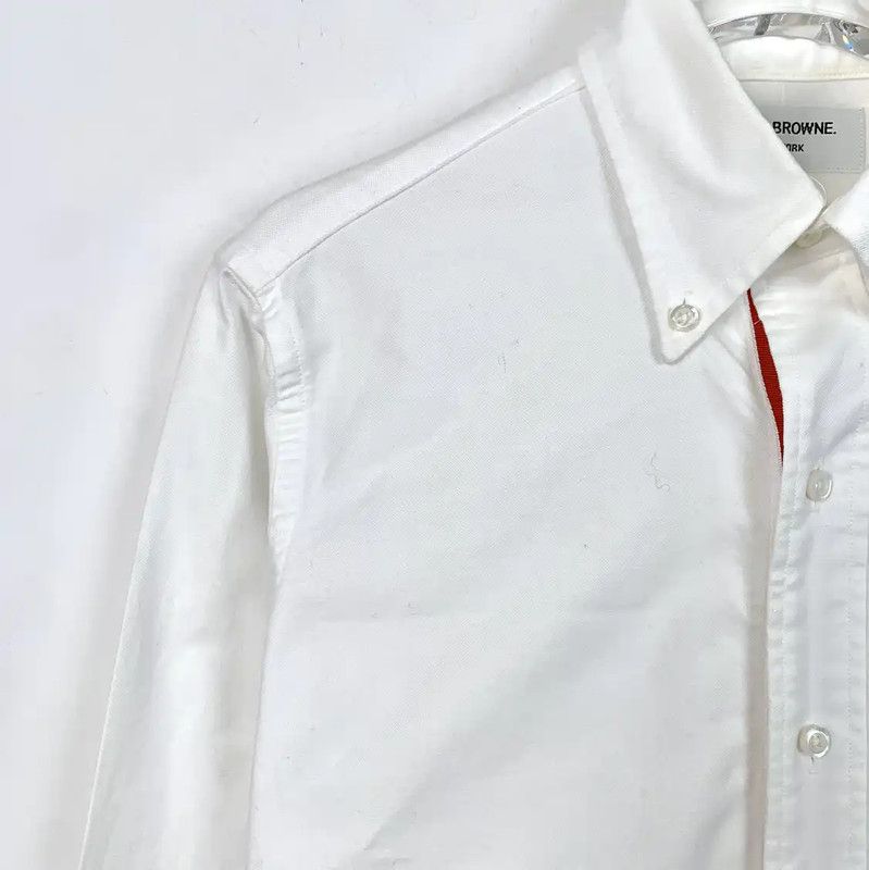 Thom Browne Thom Browne White Cotton Men's Shirt 0089 Size US XS / EU 42 / 0 - 3 Thumbnail