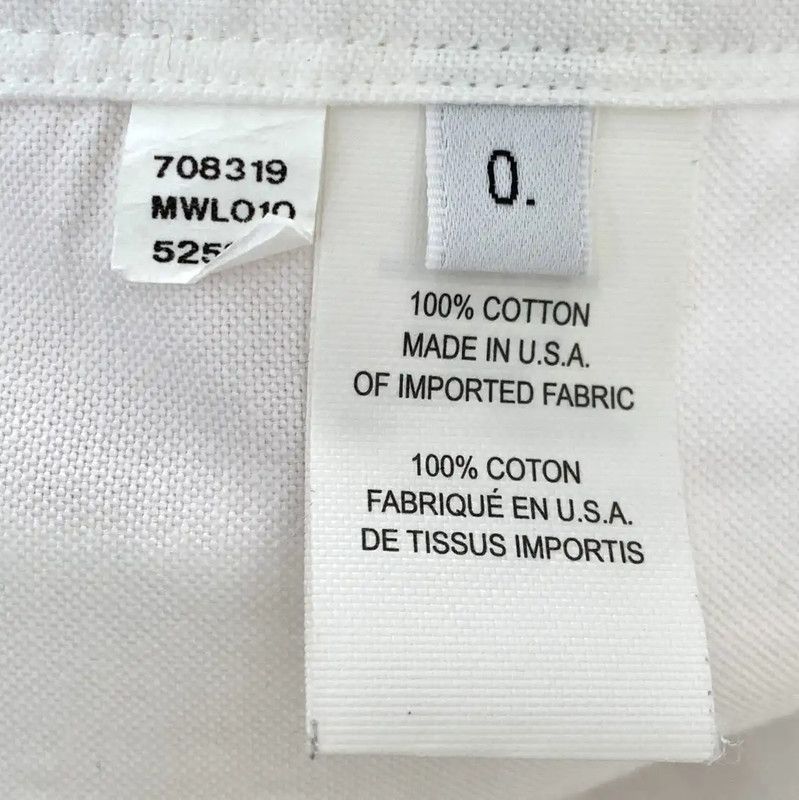 Thom Browne Thom Browne White Cotton Men's Shirt 0089 Size US XS / EU 42 / 0 - 7 Thumbnail