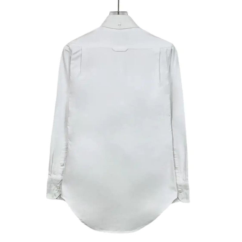Thom Browne Thom Browne White Cotton Men's Shirt 0089 Size US XS / EU 42 / 0 - 2 Thumbnail