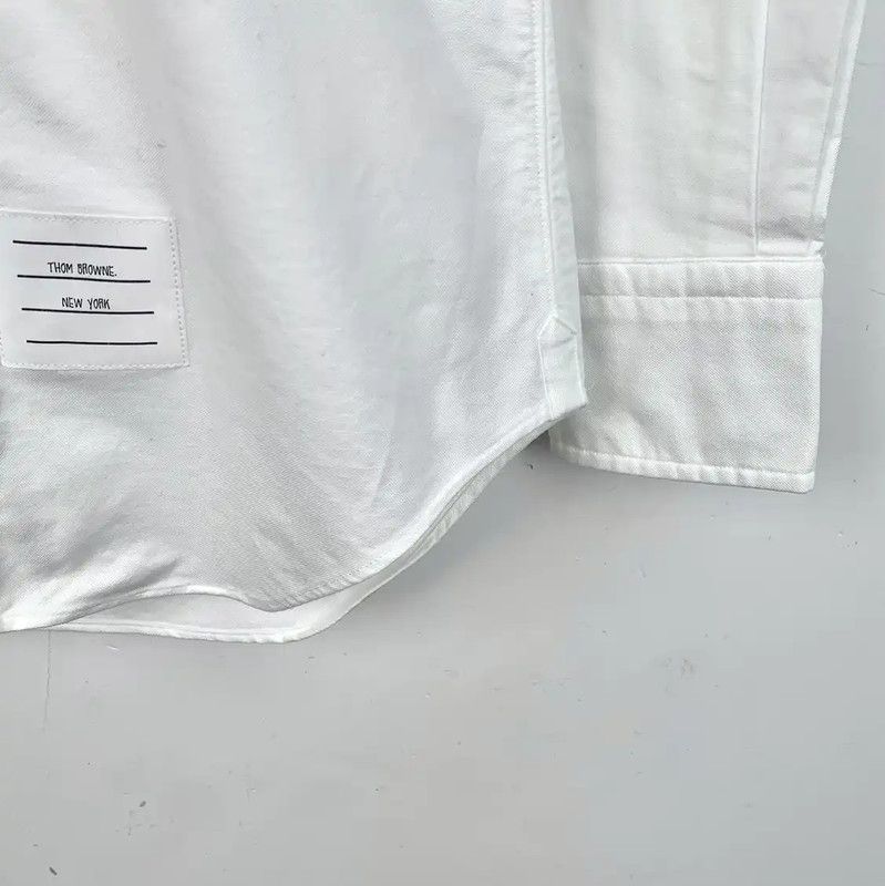 Thom Browne Thom Browne White Cotton Men's Shirt 0089 Size US XS / EU 42 / 0 - 4 Thumbnail