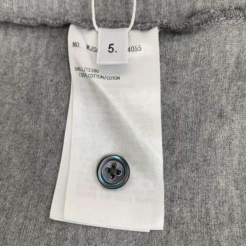 Thom Browne Gray Cotton T-Shirt for Men 0089