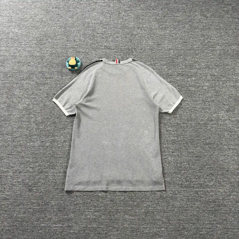 Thom Browne Thom Browne Gray Cotton Men's T-Shirt 0089 Size US XL / EU 56 / 4 - 2 Thumbnail