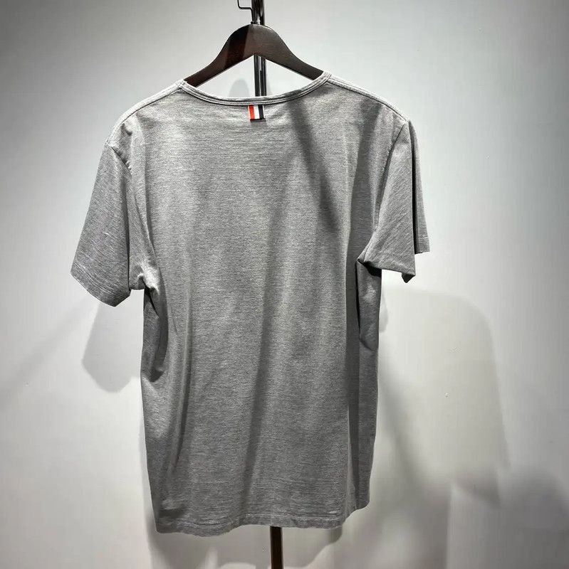 Thom Browne Thom Browne Gray Cotton Blend T-Shirt 0089 Size US XL / EU 56 / 4 - 2 Thumbnail