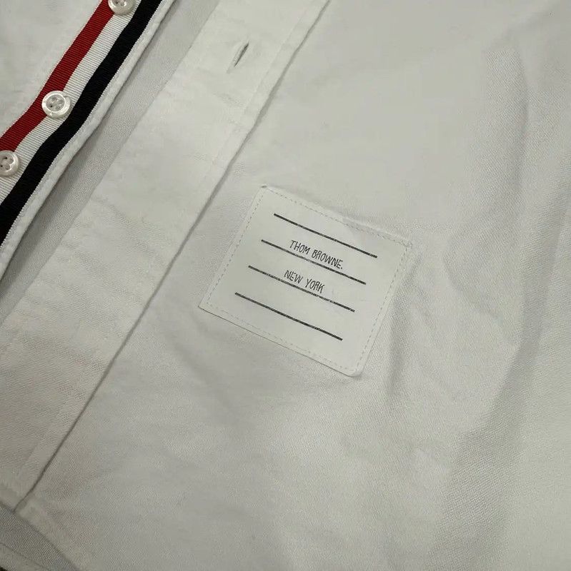 Thom Browne Thom Browne White Cotton Long Sleeve Shirt for Men 0089 Size US S / EU 44-46 / 1 - 3 Thumbnail