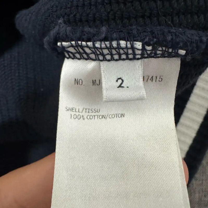 Thom Browne Thom Browne Navy Cotton Men's Sweater 0089 Size US M / EU 48-50 / 2 - 4 Thumbnail