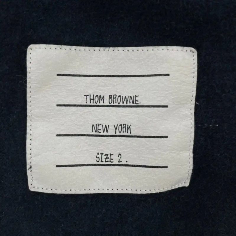 Thom Browne Thom Browne Navy Cotton Long Sleeve Shirt 0089 Size US M / EU 48-50 / 2 - 4 Thumbnail