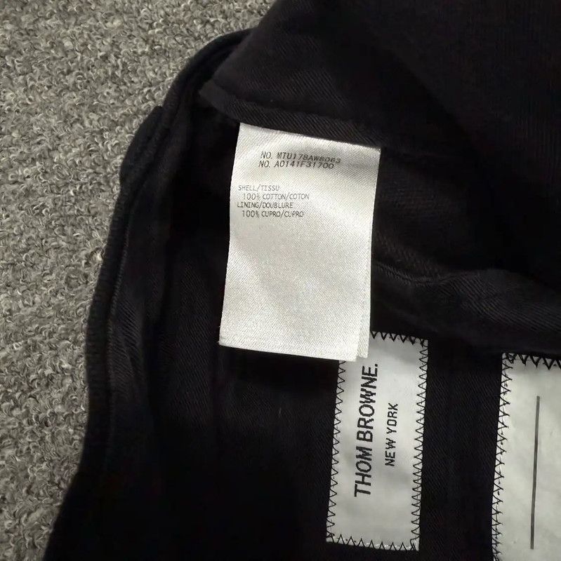 Thom Browne Thom Browne Black Polyester Casual Pants 0089 Size US 38 / EU 54 - 4 Thumbnail