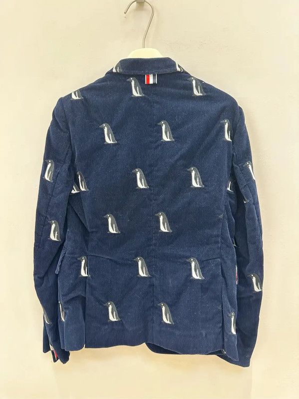 Thom Browne Thom Browne Navy Blue Cotton Long Sleeve Jacket 0089 Size US S / EU 44-46 / 1 - 2 Thumbnail