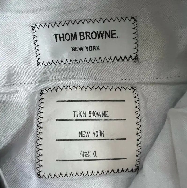 Thom Browne Thom Browne Black Cotton Casual Pants 0089 Size US 27 - 3 Thumbnail