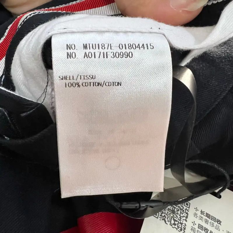 Thom Browne Thom Browne Black Cotton Casual Pants 0089 Size US 27 - 4 Thumbnail