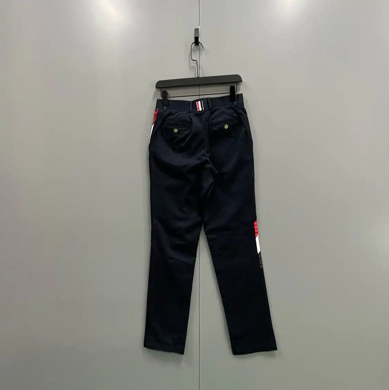 Thom Browne Thom Browne Black Cotton Casual Pants 0089 Size US 27 - 2 Thumbnail