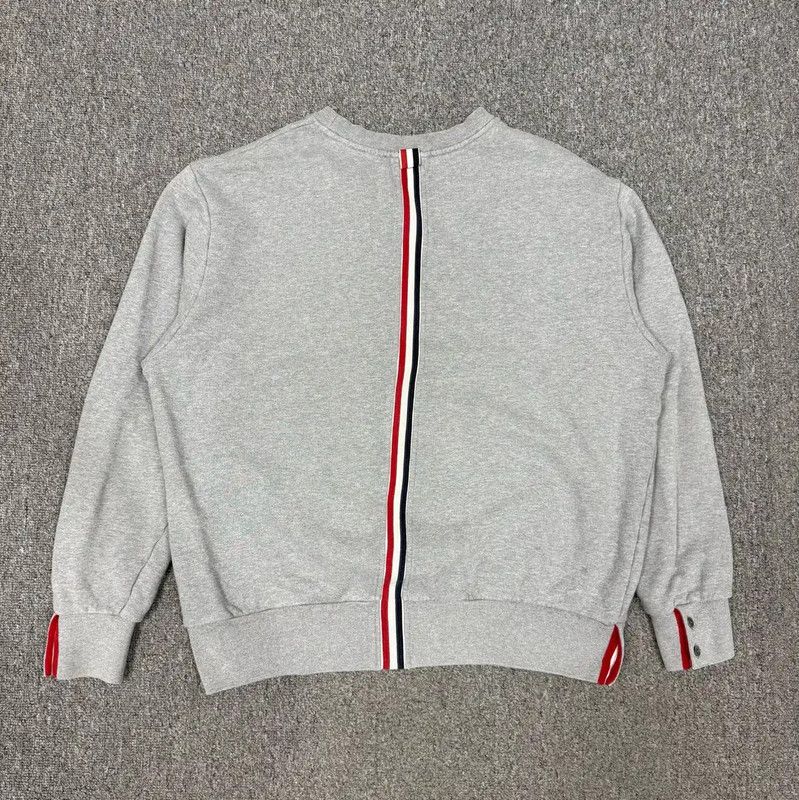 Thom Browne Thom Browne Gray Cotton Men's Sweatshirt 0089 Size US M / EU 48-50 / 2 - 2 Thumbnail
